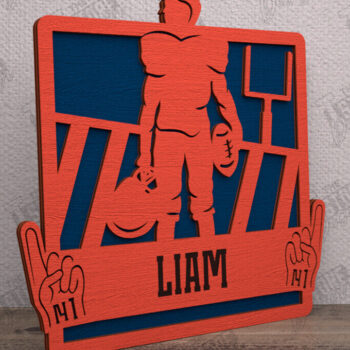 Intra απο ξύλο plywood 3mm-4mm πάχος – Εξατομικευμένη Αθλητική Διακόσμηση Πακέτο | CNC Δίασταση  20x20 cm INTRAFABR-113772054 - Image 2