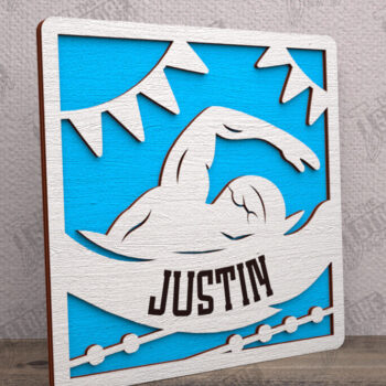 Intra απο ξύλο plywood 3mm-4mm πάχος – Εξατομικευμένη Αθλητική Διακόσμηση Πακέτο | CNC Δίασταση  20x20 cm INTRAFABR-113772054 - Image 3