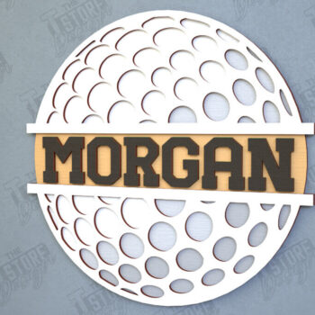 Intra απο ξύλο plywood 3mm-4mm πάχος – Εξατομικευμένη Αθλητική Διακόσμηση | Γκολφ | CNC Δίασταση  20x20 cm INTRAFABR-115371453 - Image 1