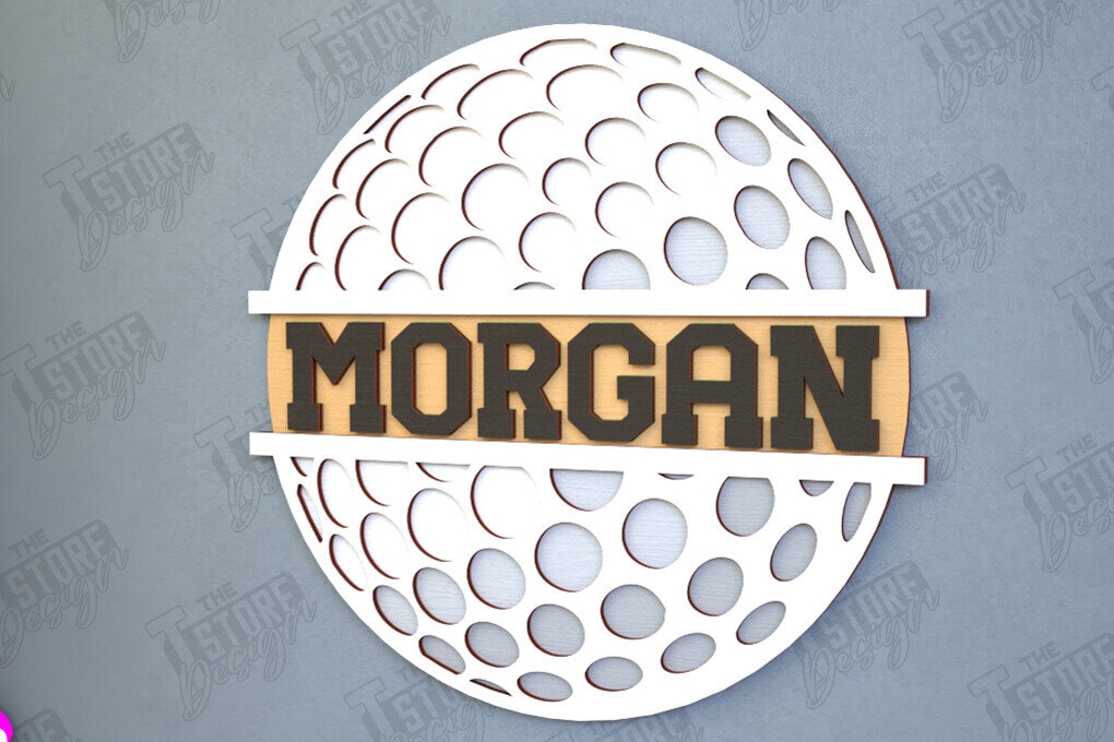 Intra απο ξύλο plywood 3mm-4mm πάχος – Εξατομικευμένη Αθλητική Διακόσμηση | Γκολφ | CNC Δίασταση  20x20 cm INTRAFABR-115371453