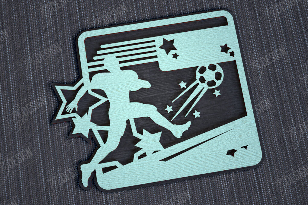 Intra απο ξύλο plywood 3mm-4mm πάχος – Εξατομικευμένη Αθλητική Διακόσμηση|Αθλητικό Μονόγραμμα Δίασταση  20x20 cm INTRAFABR-113921891