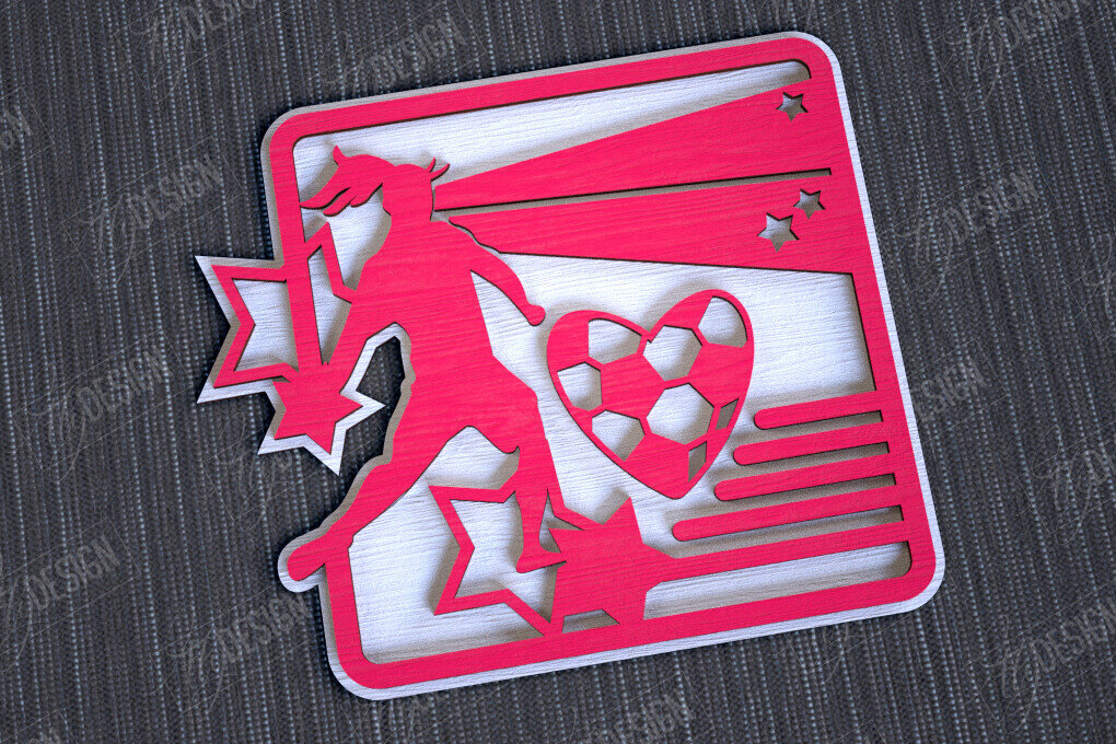 Intra απο ξύλο plywood 3mm-4mm πάχος – Εξατομικευμένη Αθλητική Διακόσμηση|Αθλητικό Μονόγραμμα Δίασταση  20x20 cm INTRAFABR-113921898