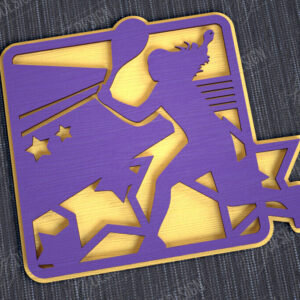 Intra απο ξύλο plywood 3mm-4mm πάχος – Εξατομικευμένη Αθλητική Διακόσμηση|Αθλητικό Μονόγραμμα Δίασταση 20x20 cm INTRAFABR-113921929