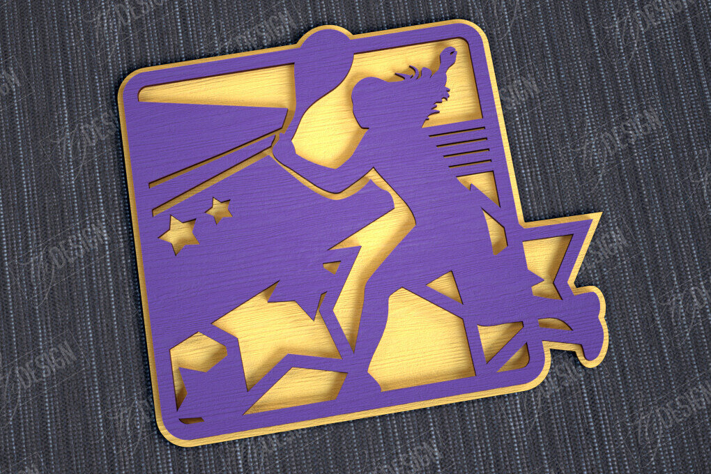 Intra απο ξύλο plywood 3mm-4mm πάχος – Εξατομικευμένη Αθλητική Διακόσμηση|Αθλητικό Μονόγραμμα Δίασταση  20x20 cm INTRAFABR-113921929