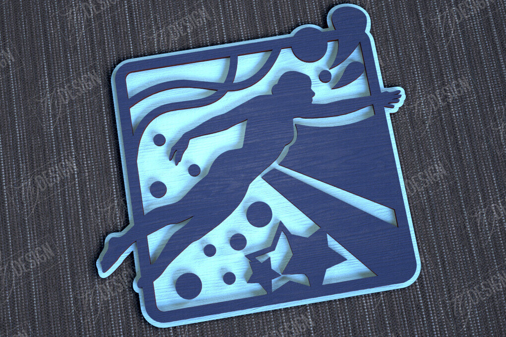 Intra απο ξύλο plywood 3mm-4mm πάχος – Εξατομικευμένη Αθλητική Διακόσμηση|Αθλητικό Μονόγραμμα Δίασταση  20x20 cm INTRAFABR-113921942