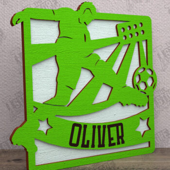 Intra απο ξύλο plywood 3mm-4mm πάχος – Εξατομικευμένη Αθλητική Διακόσμηση|Αθλητικό Μονόγραμμα Δίασταση 20x20 cm INTRAFABR-113771548 - Image 1