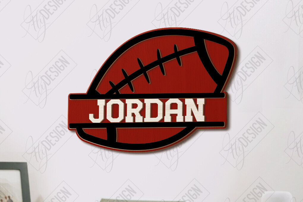 Intra απο ξύλο plywood 3mm-4mm πάχος – Εξατομικευμένη αθλητική πινακίδα τοίχου κοπής με λέιζερ Δίασταση  40x30 cm INTRAFABR-122963656