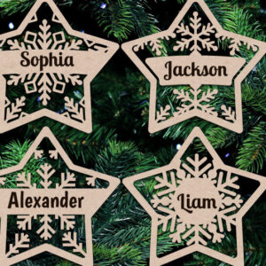 Intra απο ξύλο plywood 3mm-4mm πάχος – Εξατομικευμένα Χριστουγεννιάτικα Αρχεία Laser Δίασταση 20x20 cm INTRAFABR-20704556