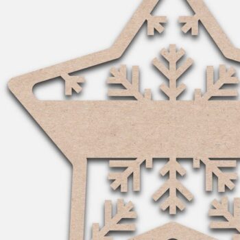 Intra απο ξύλο plywood 3mm-4mm πάχος – Εξατομικευμένα Χριστουγεννιάτικα Αρχεία Laser Δίασταση  20x20 cm INTRAFABR-20704556 - Image 5