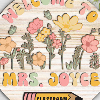 Intra απο ξύλο plywood 3mm-4mm πάχος – Εξατομικευμένη πινακίδα πόρτας δασκάλου Δίασταση  20x20 cm INTRAFABR-118005040 - Image 3