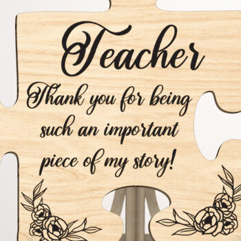 Intra απο ξύλο plywood 3mm-4mm πάχος – Εξατομικευμένη πινακίδα παζλ δασκάλου Δίασταση  20x20 cm INTRAFABR-99081578 - Image 1