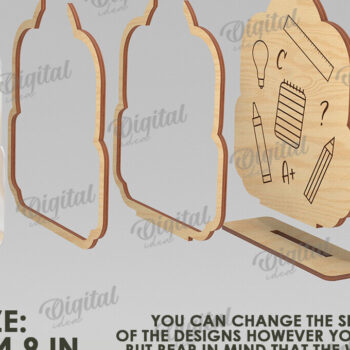 Intra απο ξύλο plywood 3mm-4mm πάχος – Personalized Teacher Token Jar Laser Δίασταση  20x20 cm INTRAFABR-119902803 - Image 2