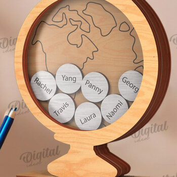 Intra απο ξύλο plywood 3mm-4mm πάχος – Personalized Teacher Token Jar Laser Δίασταση  20x20 cm INTRAFABR-119902831 - Image 1