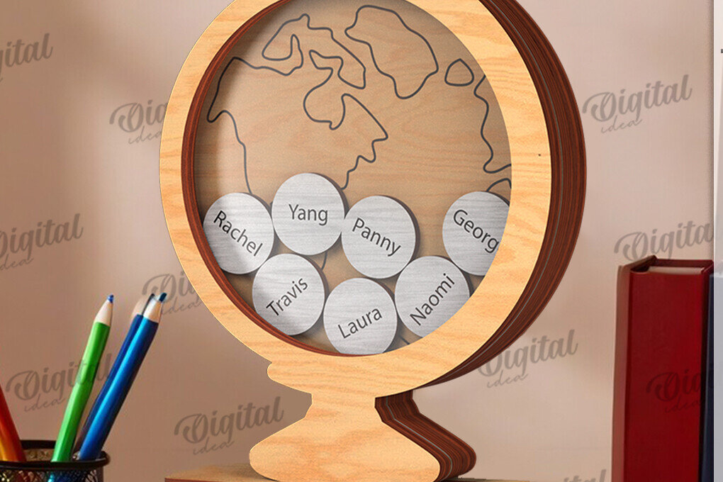 Intra απο ξύλο plywood 3mm-4mm πάχος – Personalized Teacher Token Jar Laser Δίασταση  20x20 cm INTRAFABR-119902831