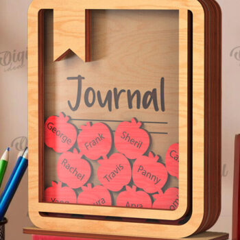 Intra απο ξύλο plywood 3mm-4mm πάχος – Personalized Teacher Token Jar Laser Δίασταση  20x20 cm INTRAFABR-119903647 - Image 1