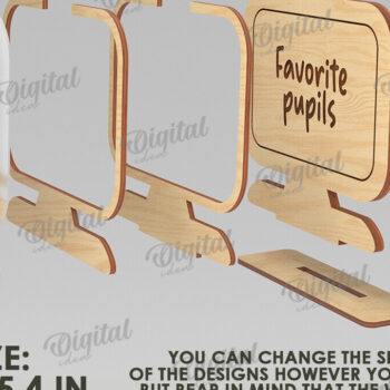 Intra απο ξύλο plywood 3mm-4mm πάχος – Personalized Teacher Token Jar Laser Δίασταση  20x20 cm INTRAFABR-119903764 - Image 2