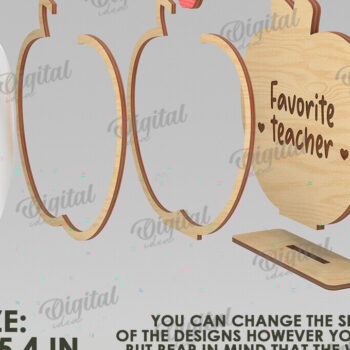 Intra απο ξύλο plywood 3mm-4mm πάχος – Εξατομικευμένο πακέτο βάζας με κουπόνια δασκάλου Δίασταση  20x20 cm INTRAFABR-119971820 - Image 2