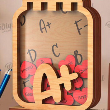 Intra απο ξύλο plywood 3mm-4mm πάχος – Εξατομικευμένο πακέτο βάζας με κουπόνια δασκάλου Δίασταση  20x20 cm INTRAFABR-119971820 - Image 6