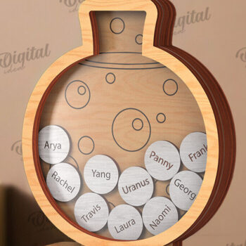 Intra απο ξύλο plywood 3mm-4mm πάχος – Εξατομικευμένο πακέτο βάζας με κουπόνια δασκάλου Δίασταση  20x20 cm INTRAFABR-119971820 - Image 10