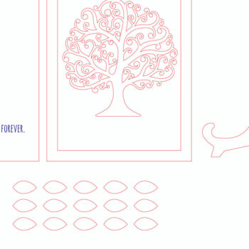 Intra απο ξύλο plywood 3mm-4mm πάχος – Εξατομικευμένο αρχείο κοπής Teacher Tree Stand Δίασταση  20x20 cm INTRAFABR-99208298 - Image 3