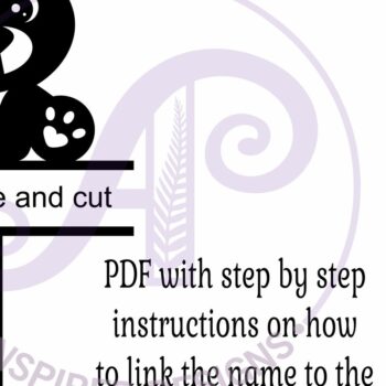 Intra απο ξύλο plywood 3mm-4mm πάχος – Εξατομικευμένο Teddy Bear Cake Topper Δίασταση 20x20 cm INTRAFABR-117980961 - Image 4