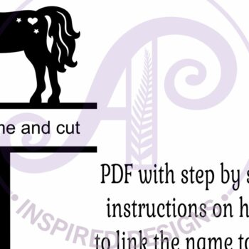 Intra απο ξύλο plywood 3mm-4mm πάχος – Εξατομικευμένο Unicorn Cake Topper Δίασταση 20x20 cm INTRAFABR-119391354 - Image 4