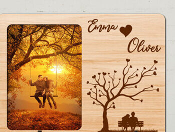 Intra απο ξύλο plywood 3mm-4mm πάχος – Εξατομικευμένη κορνίζα Αγίου Βαλεντίνου Δίασταση 20x20 cm INTRAFABR-55732118 - Image 3