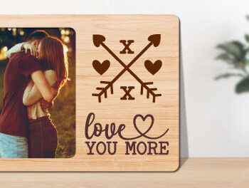 Intra απο ξύλο plywood 3mm-4mm πάχος – Εξατομικευμένη κορνίζα Αγίου Βαλεντίνου Δίασταση 20x20 cm INTRAFABR-55732009 - Image 1