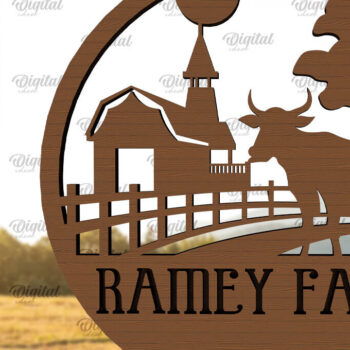 Intra απο ξύλο plywood 3mm-4mm πάχος – Εξατομικευμένη ξύλινη πινακίδα φάρμας Δίασταση  20x20 cm INTRAFABR-98219024 - Image 1