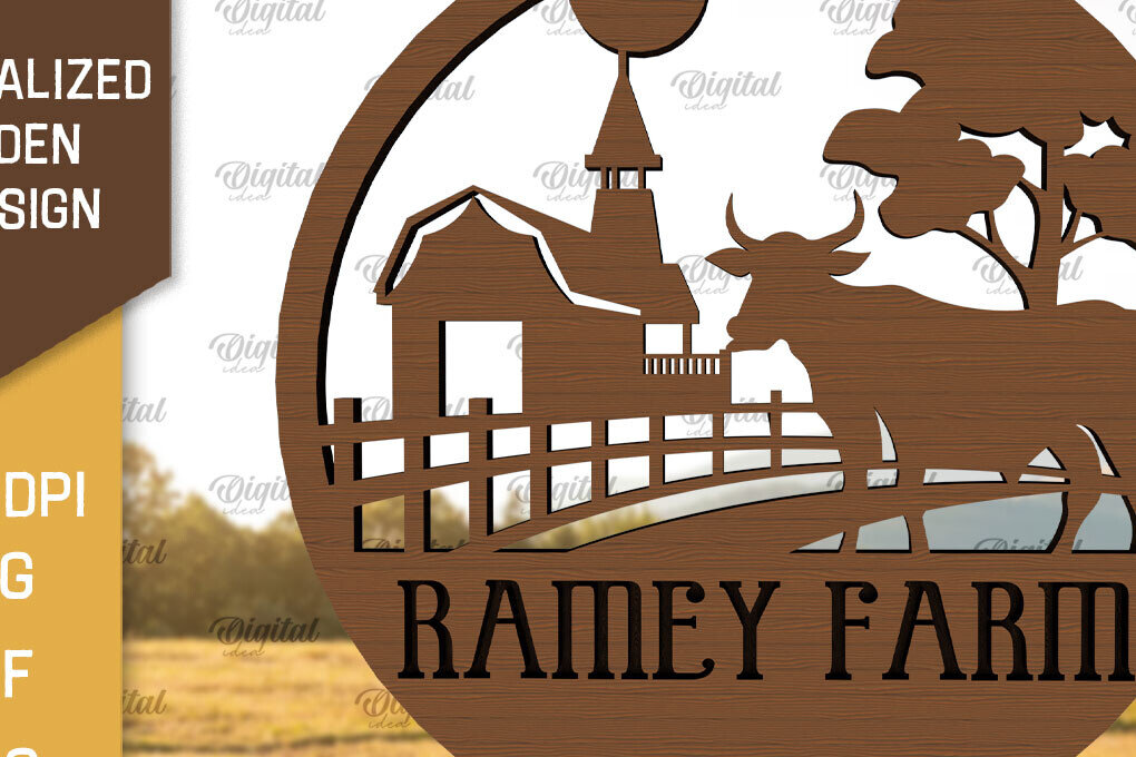 Intra απο ξύλο plywood 3mm-4mm πάχος – Εξατομικευμένη ξύλινη πινακίδα φάρμας Δίασταση  20x20 cm INTRAFABR-98219024