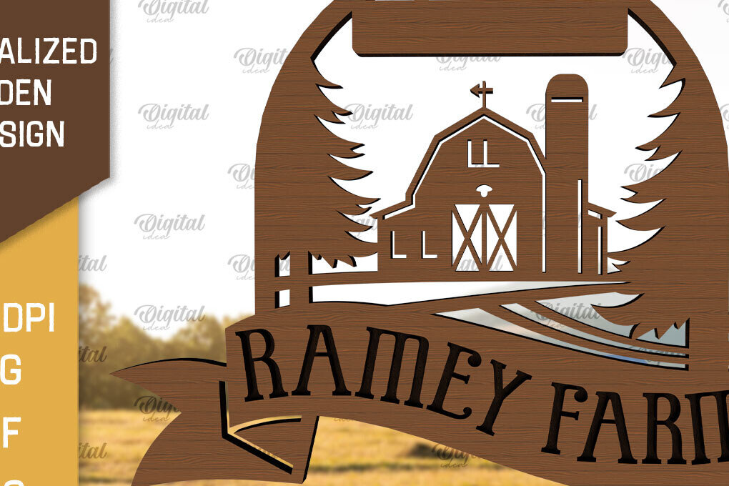 Intra απο ξύλο plywood 3mm-4mm πάχος – Εξατομικευμένη ξύλινη πινακίδα φάρμας Δίασταση  20x20 cm INTRAFABR-98219053