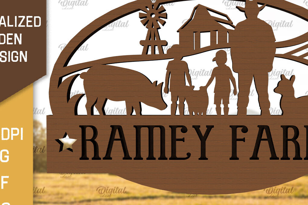 Intra απο ξύλο plywood 3mm-4mm πάχος – Εξατομικευμένη ξύλινη πινακίδα φάρμας Δίασταση  20x20 cm INTRAFABR-98218929