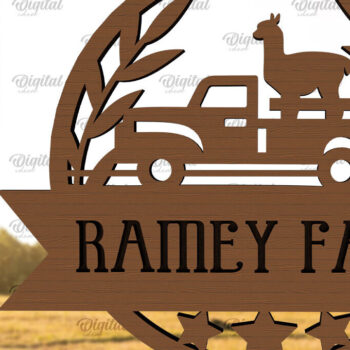 Intra απο ξύλο plywood 3mm-4mm πάχος – Εξατομικευμένη ξύλινη πινακίδα φάρμας Δίασταση 20x20 cm INTRAFABR-98218950 - Image 1