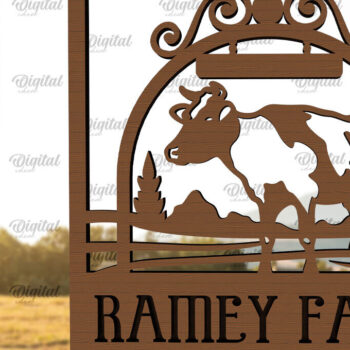 Intra απο ξύλο plywood 3mm-4mm πάχος – Εξατομικευμένη ξύλινη πινακίδα φάρμας Δίασταση  20x20 cm INTRAFABR-98218582 - Image 1