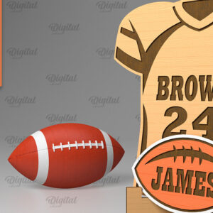 Intra απο ξύλο plywood 3mm-4mm πάχος – Εξατομικευμένη Ξύλινη αθλητική φανέλα λέιζερ Δίασταση  20x20 cm INTRAFABR-94585070