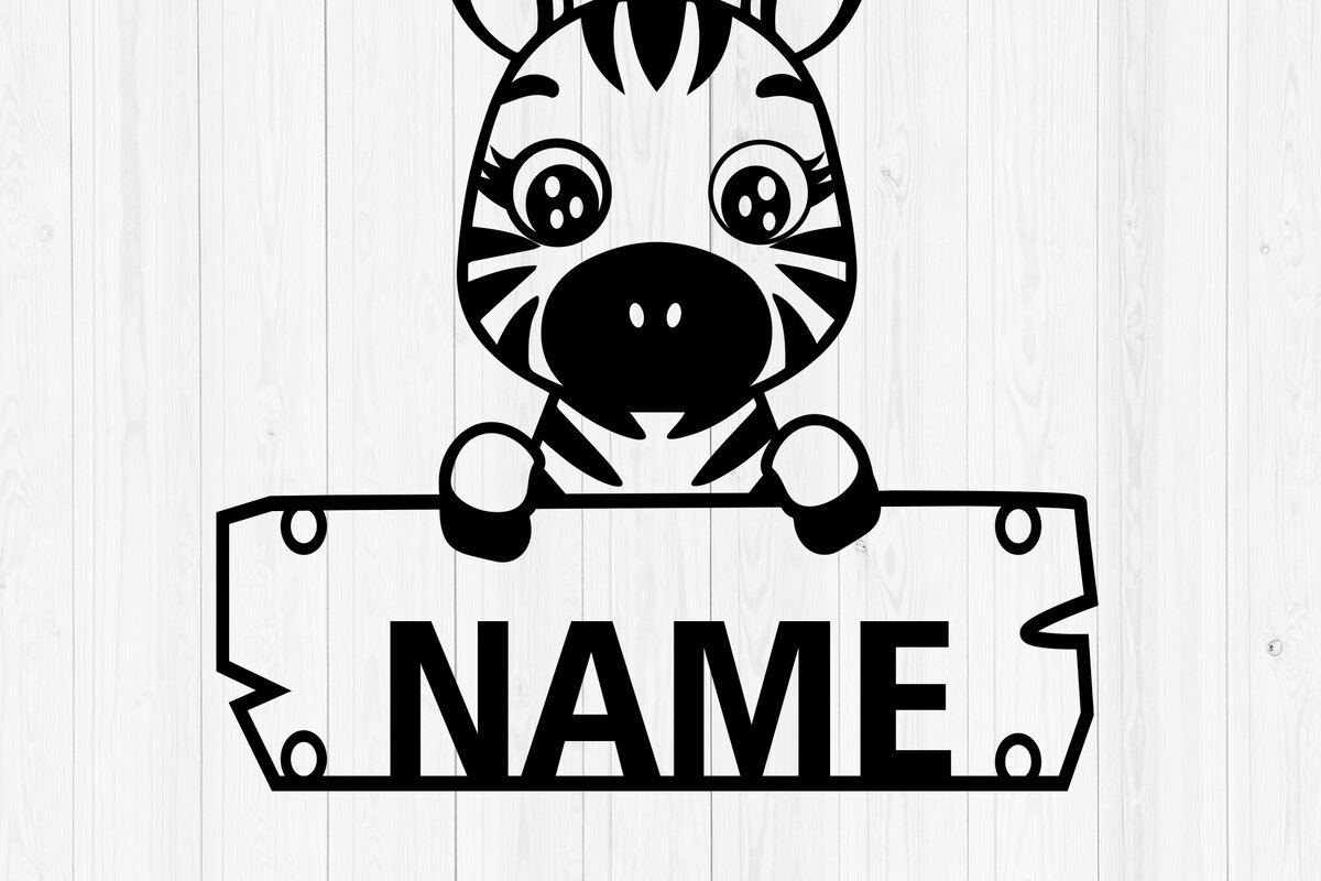 Intra απο ξύλο plywood 3mm-4mm πάχος – Εξατομικευμένο Ζέβρα Ονόματος Δίασταση  20x20 cm INTRAFABR-117898780