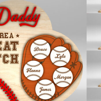 Intra απο ξύλο plywood 3mm-4mm πάχος – PersonalizeDaddy Great Catch Heart Sign Δίασταση  40x30 cm INTRAFABR-99992169 - Image 1