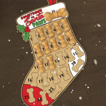 Intra απο ξύλο plywood 3mm-4mm πάχος – Pet Advent Calendar | Λιχουδιές για κατοικίδια Δίασταση  20x20 cm INTRAFABR-110837821 - Image 1