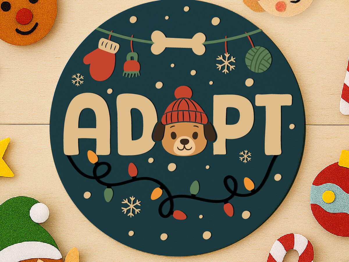 Intra απο ξύλο plywood 3mm-4mm πάχος – Pet Christmas καλωσορίσματος Δίασταση  20x20 cm INTRAFABR-124496483