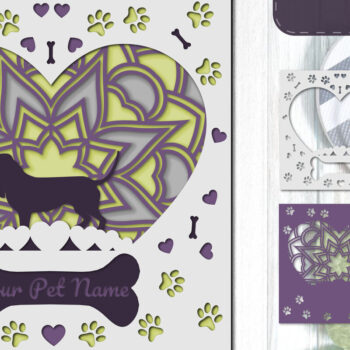 Intra απο ξύλο plywood 3mm-4mm πάχος – Πακέτο χάρτινης κοπής με 3D στρώματα Pet Dog Δίασταση  20x20 cm INTRAFABR-81359547 - Image 9