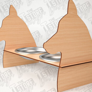 Intra απο ξύλο plywood 3mm-4mm πάχος – Κοπή λέιζερ βάσης τροφοδοσίας κατοικίδιων | Pet Design Δίασταση  40x30 cm INTRAFABR-84279306 - Image 1