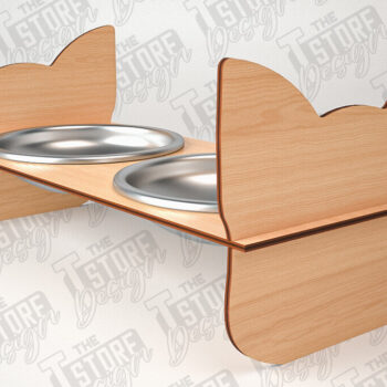 Intra απο ξύλο plywood 3mm-4mm πάχος – Κοπή λέιζερ βάσης τροφοδοσίας κατοικίδιων | Pet Design Δίασταση  40x30 cm INTRAFABR-84279397 - Image 6