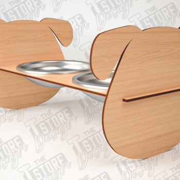 Intra απο ξύλο plywood 3mm-4mm πάχος – Κοπή λέιζερ βάσης τροφοδοσίας κατοικίδιων | Pet Design Δίασταση  40x30 cm INTRAFABR-84279397 - Image 11