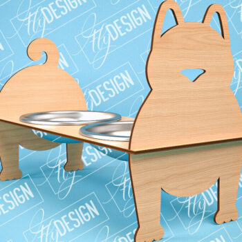 Intra απο ξύλο plywood 3mm-4mm πάχος – Κοπή λέιζερ βάσης τροφοδοσίας κατοικίδιων | Pet Design Δίασταση  40x30 cm INTRAFABR-84278334 - Image 1