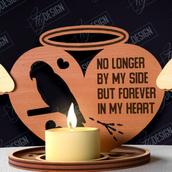 Intra απο ξύλο plywood 3mm-4mm πάχος – δέσμης θήκης κεριών Memorial Pet Δίασταση 20x20 cm INTRAFABR-95506632 - Image 2