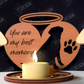 Intra απο ξύλο plywood 3mm-4mm πάχος – δέσμης θήκης κεριών Memorial Pet Δίασταση 20x20 cm INTRAFABR-95506632 - Image 7