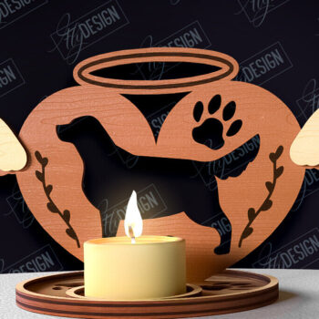 Intra απο ξύλο plywood 3mm-4mm πάχος – δέσμης θήκης κεριών Memorial Pet Δίασταση 20x20 cm INTRAFABR-95506632 - Image 10