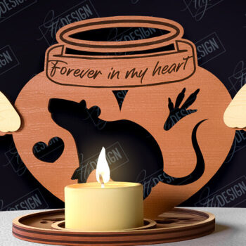 Intra απο ξύλο plywood 3mm-4mm πάχος – δέσμης θήκης κεριών Memorial Pet Δίασταση 20x20 cm INTRAFABR-95506632 - Image 11