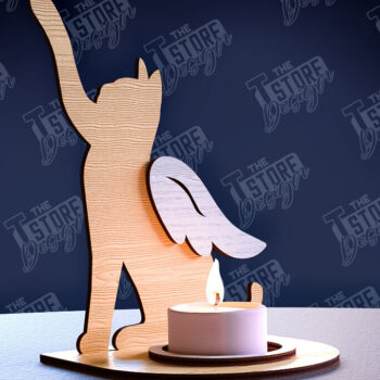 Intra απο ξύλο plywood 3mm-4mm πάχος – δέσμης θήκης κεριών Memorial Pet Δίασταση 20x20 cm INTRAFABR-95357554 - Image 8