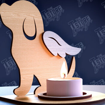 Intra απο ξύλο plywood 3mm-4mm πάχος – δέσμης θήκης κεριών Memorial Pet Δίασταση 20x20 cm INTRAFABR-95357554 - Image 11